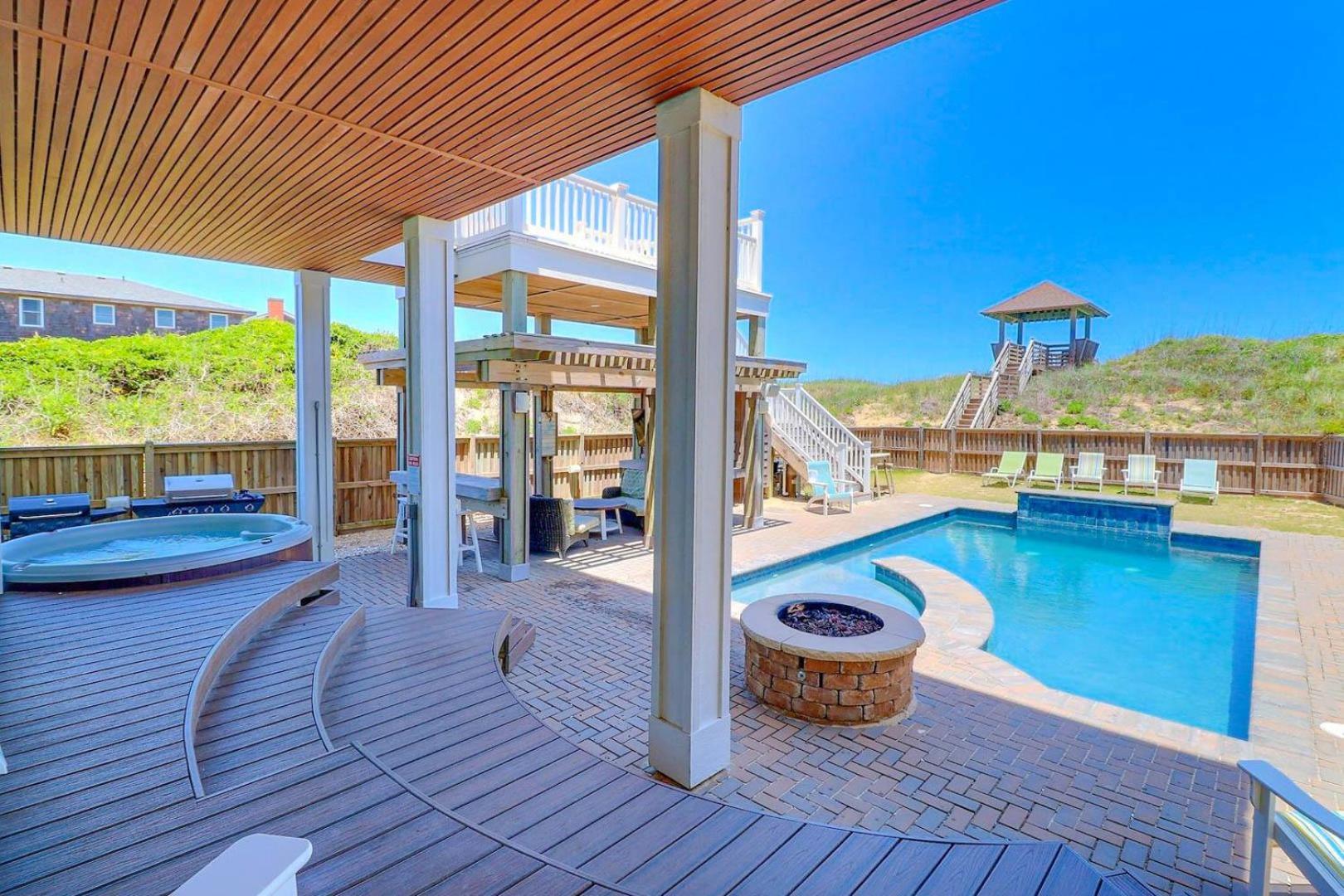 Vila 6007 Happy Sol Oceanfront Heatable Pool Nags Head Exteriér fotografie