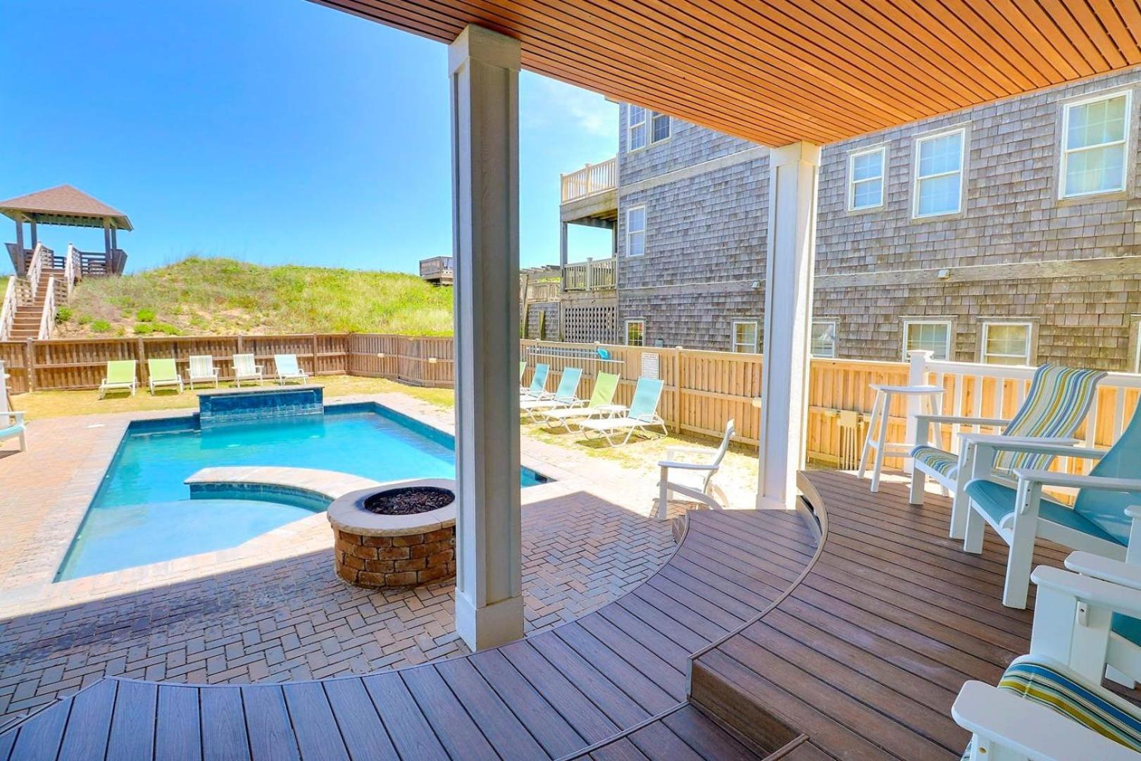 Vila 6007 Happy Sol Oceanfront Heatable Pool Nags Head Exteriér fotografie